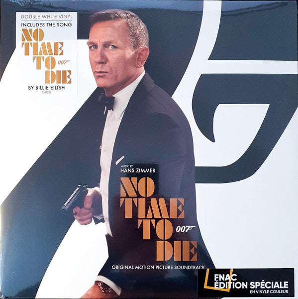 Image of Front Cover of 2xLP - EX/EX - HANS ZIMMER, No Time To Die (Original Motion Picture Soundtrack) (Decca; 3807388, UK 2021, Gatefold, 2 Inners & Insert, Limited Edition, White Vinyl), ,  - 1546143S