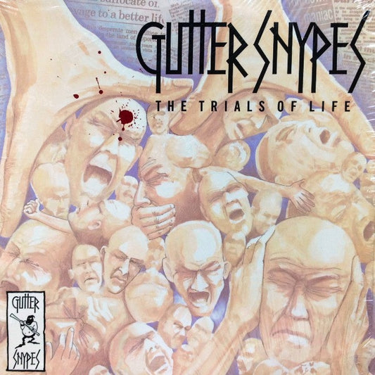 Image of Front Cover of 4523251E: 12" - GUTTER SNYPES, The Trials Of Life EP (Liberty Grooves; LIB 005, UK 1994, Picture Sleeve, Insert, Red Vinyl)   VG+/VG+