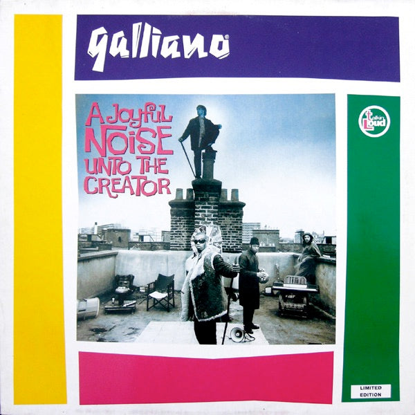 Image of Front Cover of LP - VG/VG - GALLIANO, A Joyful Noise Unto The Creator (Talkin' Loud; 848 080-1, UK 1992, Inner, Green and white center labels), Light scratches & hairlines, edge wear,  - 4046030S