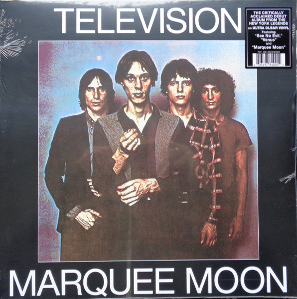 Image of Front Cover of 3034181E: LP - TELEVISION, Marquee Moon (Elektra; RCV1 1098, Europe 2022 Reissue, Inner, Ultra Clear Vinyl)   NEW/NEW