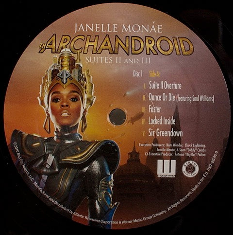 Image of Label Cover of 2xLP - VG/VG - JANELLE MON E, The Archandroid (Bad Boy Entertainment; 7567-89246-0, Europe 2010, Gatefold, Insert), Light edge and ring wear. Strong VG discs.,  - 3346144S