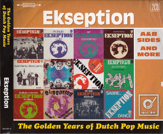 Image of Front Cover of 4633020E: 2xCD - EKSEPTION, The Golden Years Of Dutch Pop Music (A&B Sides And More) (Universal; 474 391-5, Netherlands 2015, Double Digipak)   VG+/VG+