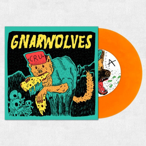 Image of Front Cover of 4523511E: 7" EP - GNARWOLVES, CRU (Day By Day Records ; DBD15, UK & Europe 2012, Picture Sleeve, Insert, Orange Vinyl) Strong VG+  EX/VG+