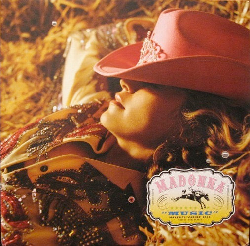 Image of Front Cover of 12" - VG/VG+ - MADONNA, Music (Maverick; 9362 44923 0, Europe 2000, Picture Sleeve), Edge wear, creased down right hand side.,  - 3316115C