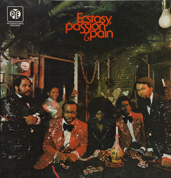 Image of Front Cover of 4623189E: LP - ECSTASY, PASSION & PAIN, Ecstasy Passion And Pain (Pye International; NSPL 28204, UK 1974) Spine damage. Light marks on record.  VG/G+