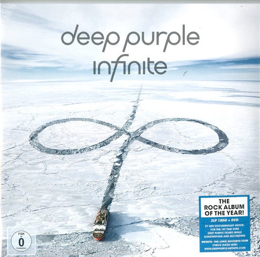 Image of Front Cover of 5113318C: 2xLP - DEEP PURPLE, Infinite (Ear Music; 0211850EMU, Europe 2017, Gatefold, 2 Inners, With DVD)   EX/VG+