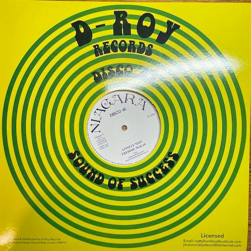 Image of Back Cover of 12" - EX/VG+ - AL CAMPBELL / FREDDIE MCKAY, Dance With Me Baby / Lonely Man (Niagara; , UK 2023 Reissue, Company Sleeve), ,  - 1616141C
