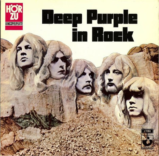 Image of Front Cover of 2914215C: LP - DEEP PURPLE, Deep Purple In Rock (Harvest; SHZE288, Germany 1970, Laminated Gatefold with white cover)   VG+/VG+