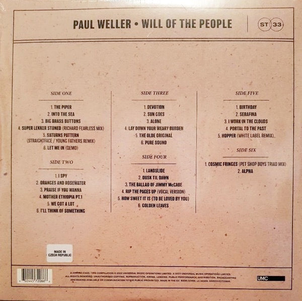 Image of Back Cover of 1614163C: 3xLP - PAUL WELLER, Will Of The People (UMC; 4572086, Worldwide 2022, Triple Gatefold, Inners)   EX/EX