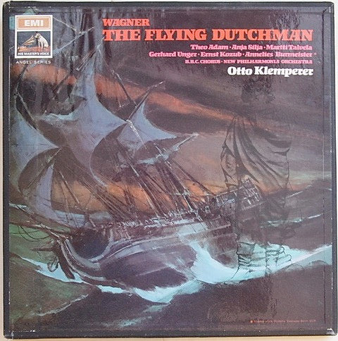 Image of Front Cover of 4623235E: 3xLP - OTTO KLEMPERER, NEW PHILHARMONIA ORCHESTRA, Wagner: The Flying Dutchman (His Master's Voice; SAN 207-9, UK 1968, Box Set, Booklet)   VG+/VG+