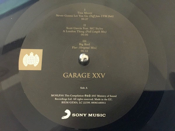 Image of Label Cover of 2xLP - VG+/VG+ - VARIOUS, Garage XXV (Ministry of Sound; MOSLP501, Europe 2017, Gatefold), Strong VG+,  - 3246054S