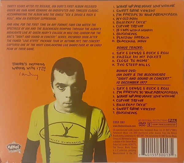 Image of Back Cover of 2xCD - VG+/EX - IAN DURY, New Boots And Panties!! (30th Anniversary Edition) (Edsel Records; EDSX 3001, UK 2007 Reissue, Card Slipcase with Jewel Case inside), ,  - 4316716C