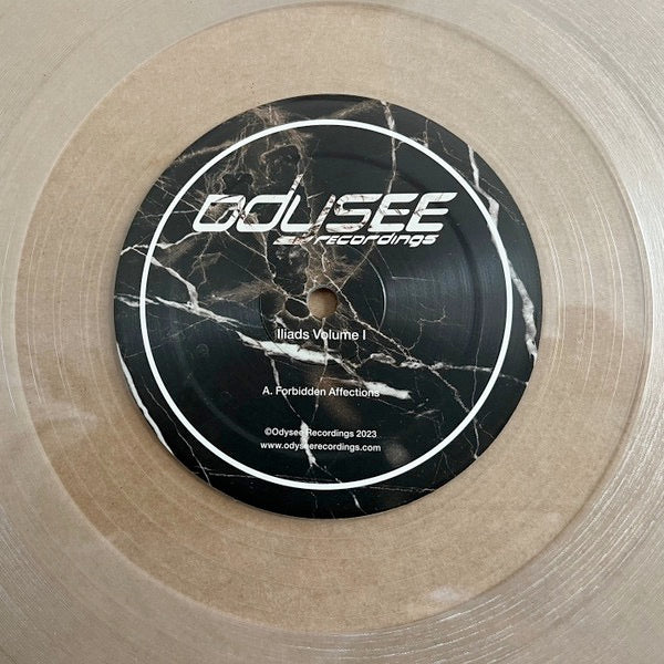 Image of Front Cover of 4613462C: 12" - ANDY ODYSEE, Iliads Volume 1 (Odysee Records; ODYIL001, UK 2023, Clear Vinyl)   NEW/NEW