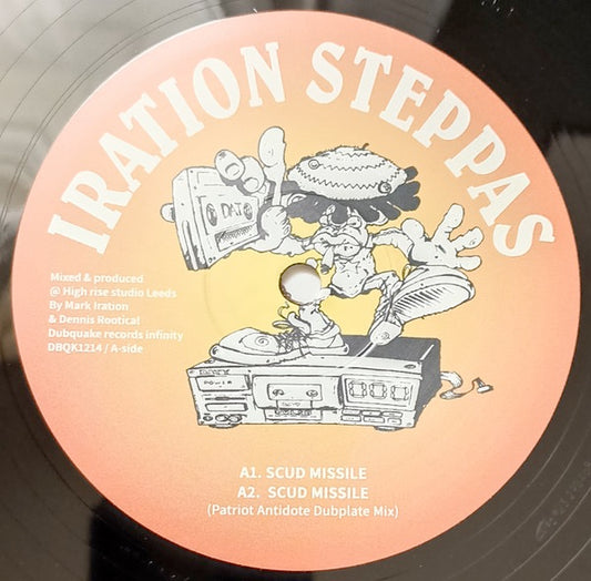 Image of Front Cover of 4733013E: 12" - IRATION STEPPAS, Scud Missile (Dubquake Records; DBQK1214, France 2023, Company Sleeve)   NEW/NEW