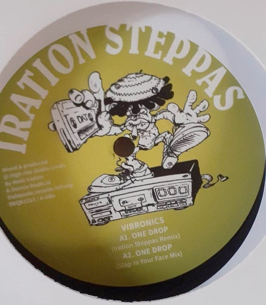 Image of Front Cover of 4753071S: 12" - VIBRONICS, One Drop Remix (Iration Steppas Remixes) (Dubquake Records; DBQK1213, France 2023)   NEW/NEW