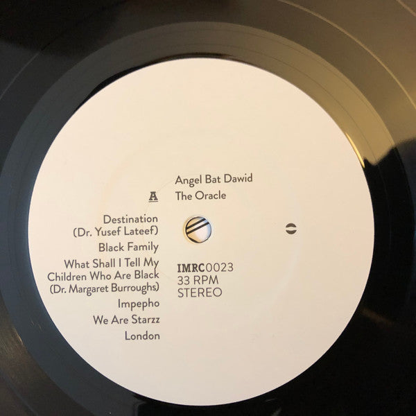 Image of Back Cover of LP - VG+/VG - ANGEL BAT DAWID, The Oracle (; IMRC0023, US 2020 Reissue, Pasteback Sleeve, Inner & Insert, With Obi), ,  - 1816249C