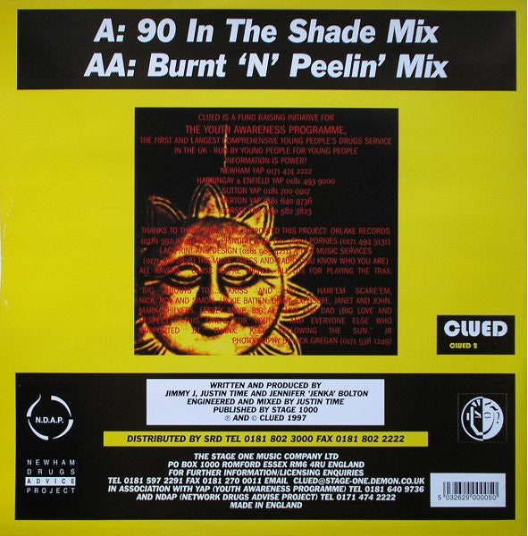 Image of Back Cover of 2244407S: 12" - TRIPLE J, Follow The Sun (Clued; CLUED 2, UK 1997, Picture Sleeve)   VG/VG