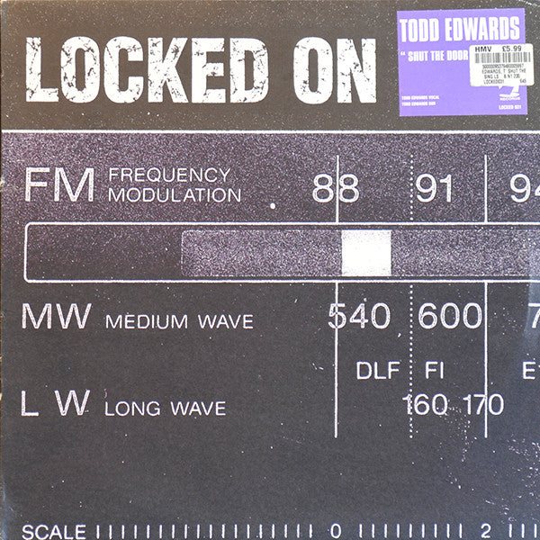 Image of Front Cover of 12" - VG/VG - TODD EDWARDS, Shut The Door (Locked On; LOCKED 031, UK 2001, Stickered Company Sleeve), ,  - 4226150E
