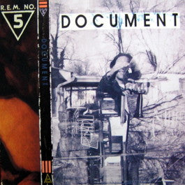 Image of Front Cover of LP - EX/VG - R.E.M., Document (IRS; MIRG 1025, UK 1987, Inner, 'JA' Run Out), Strong VG,  - 2526181E