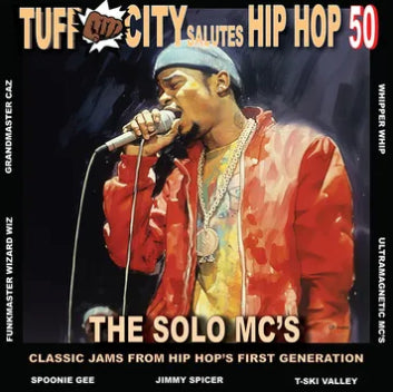 Image of Front Cover of 4733173E: LP - VARIOUS, Tuff City Salutes Hip Hop 50: The Solo MC's (Tuff City; TUF OSF LP 0905, US 2023, RSD Black Friday, Limited Edition Red Vinyl, With 7")   NEW/NEW