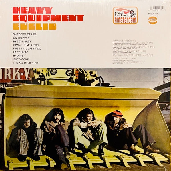 Image of Back Cover of 4714260C: LP - EUCLID, Heavy Equipment (BGP Records; HIQLP 118, UK 2023 Reissue, Gatefold)   NEW/NEW