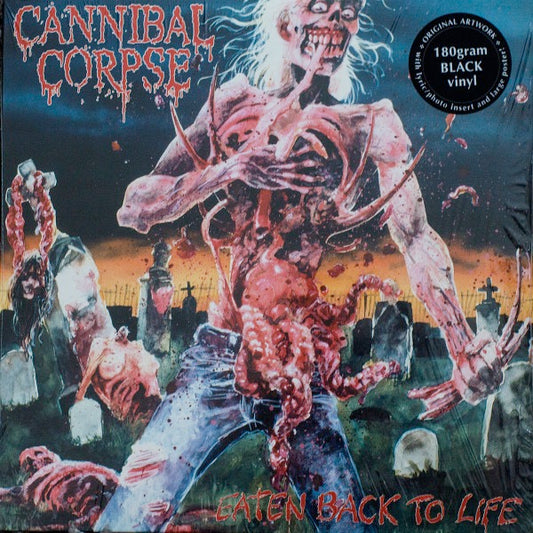 Image of Front Cover of 4934109E: LP - CANNIBAL CORPSE, Eaten Back To Life (Metal Blade Records; 3984-14024-1, Europe 2016 Reissue, Insert, Poster)   NEW/NEW