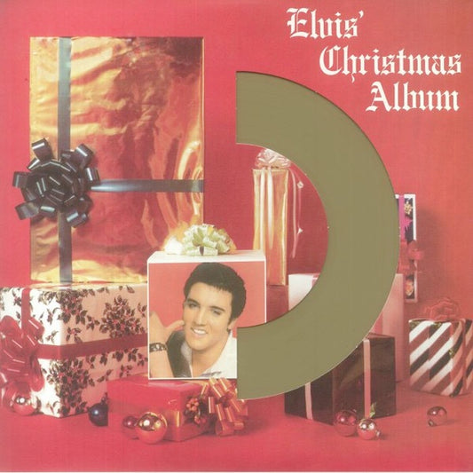 Image of Front Cover of 5154110S: LP - ELVIS PRESLEY, Elvis' Christmas Album (DOL; DOS606MB, Europe 2000s Reissue, Die-Cut Sleeve, 180 Gram Gold Vinyl, Mono)   NEW/NEW