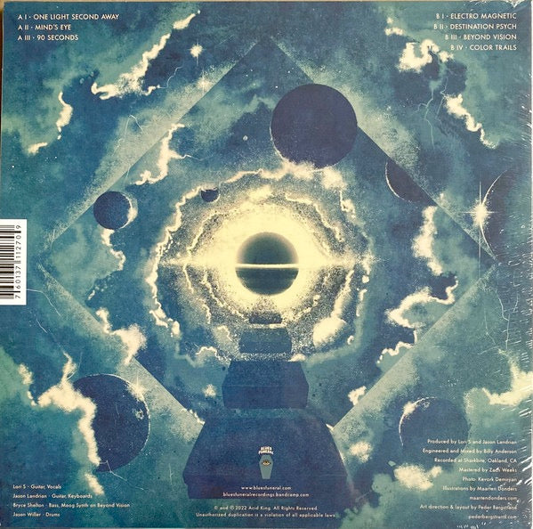 Image of Back Cover of 4713527C: LP - ACID KING, Beyond Vision (Blues Funeral Recordings; BFR-023-LP, Worldwide 2023, Insert, Transparent Teal Vinyl, Download)   NEW/NEW