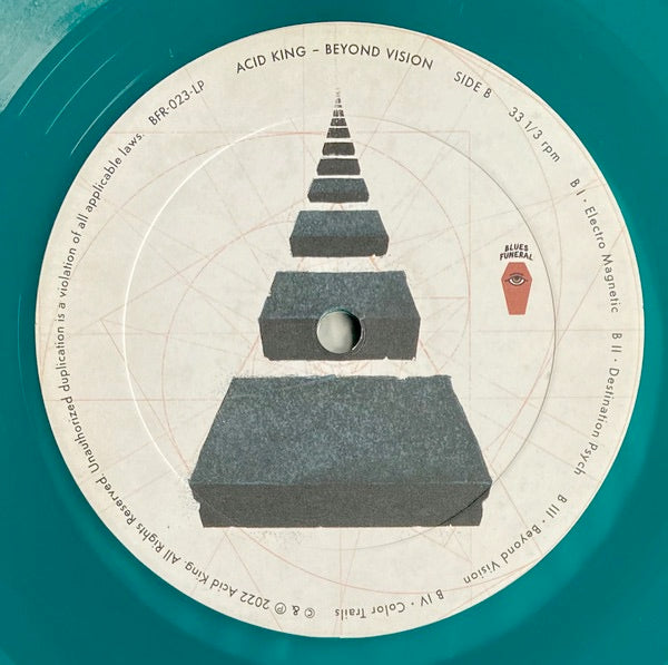 Image of Label of 4713527C: LP - ACID KING, Beyond Vision (Blues Funeral Recordings; BFR-023-LP, Worldwide 2023, Insert, Transparent Teal Vinyl, Download)   NEW/NEW