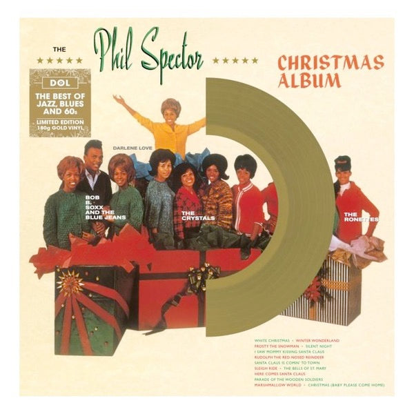 Image of Front Cover of LP - NEW/NEW - PHIL SPECTOR VARIOUS, The Phil Spector Christmas Album (A Christmas Gift For You) (DOL; DOS628MB, Europe 2023 Reissue, Die-Cut Sleeve, 180 Gram Green Vinyl, Mono), ,  - 4316525C