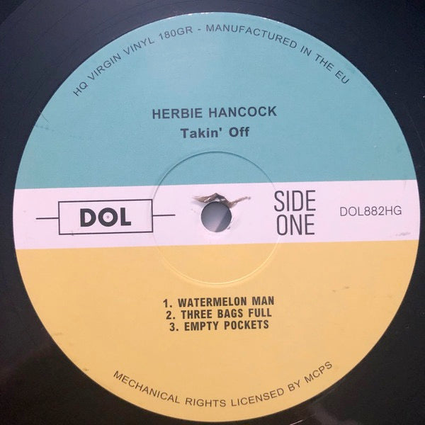 Image of Label Cover of 4714620C: LP - HERBIE HANCOCK, Takin' Off (DOL; DOL882HG, Europe 2017 Reissue, Gatefold, 180 Gram Vinyl)   NEW/NEW