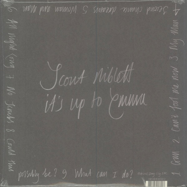Image of Back Cover of 4823061E: LP - SCOUT NIBLETT, It's Up To Emma (Drag City; DC532, US 2013, Insert) Still In Shrinkwrap With Hype Sticker  VG+/VG+