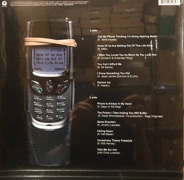 Image of Back Cover of LP - VG/VG - THE STREETS, None Of Us Are Getting Out Of This Life Alive (Island Records; 0889984, Europe 2020, Picture Sleeve, Inner, 180 Gram Blue Transparent Vinyl), A few marks, edge wear,  - 2246020S