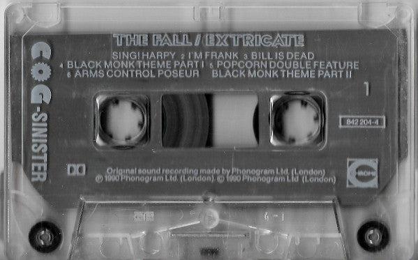 Image of Label Cover of Cassette - VG+/VG+ - THE FALL, Extricate (Cog Sinister; 842 204-4, UK 1990, J-Card), ,  - 3116447C
