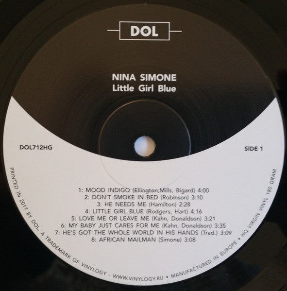 Image of Label Cover of 4854148S: LP - NINA SIMONE, Little Girl Blue (DOL; DOL712HG, Europe 2017 Reissue, Gatefold, 180 Gram Expanded With 3 Bonus Tracks)   NEW/NEW