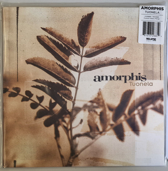 Image of Front Cover of 0934053E: LP - AMORPHIS, Tuonela (Relapse Records; RR6414, US 2023, Insert, Custom Galaxy Effect Black And Metallic Gold Merge Vinyl)   NEW/NEW