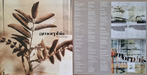 Image of Back Cover of 0934053E: LP - AMORPHIS, Tuonela (Relapse Records; RR6414, US 2023, Insert, Custom Galaxy Effect Black And Metallic Gold Merge Vinyl)   NEW/NEW