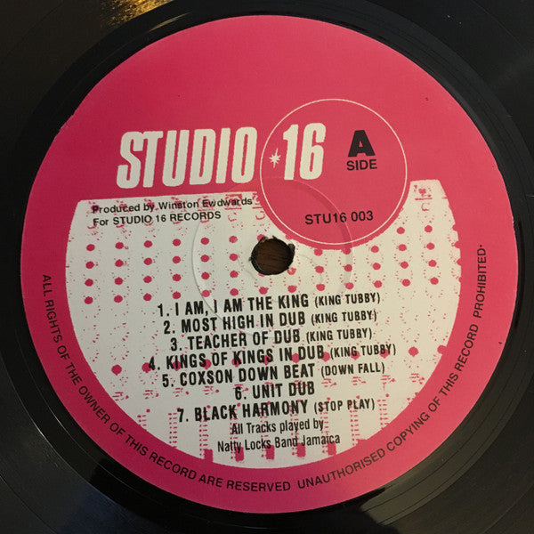 Image of Label Cover of LP - VG+/VG+ - KING TUBBY, Surrounded By The Dreads At The National Arena (26th. September 1975) (Studio 16; STU16 003, UK Reissue), ,  - 2546013S