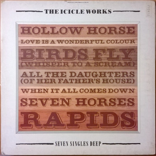 Image of Front Cover of LP - VG+/VG+ - THE ICICLE WORKS, Seven Singles Deep (Beggars Banquet; BEGA 71, UK 1986, Gatefold), ,  - 1426186E