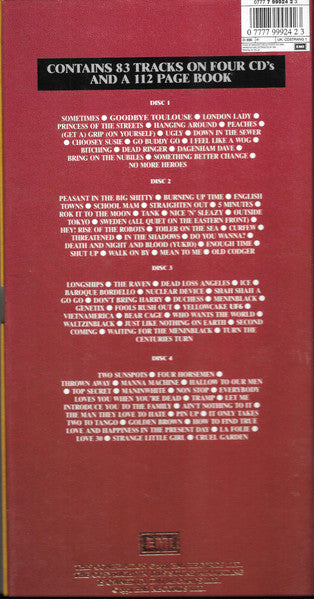 Image of Back Cover of 4xCD - VG+/VG+ - THE STRANGLERS, The Old Testament - The U.A. Studio Recordings (1977-1982) (EMI; CDSTRANG 1, UK 1992, Box Set, Booklet), ,  - 3416511C