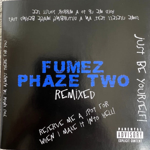 Image of Front Cover of 4933041E: CD - FUMEZ, Phaze Two Remixed (EastLondon Recordings; ELRCD0100, UK 2023, Stickered Shrinkwrap, Black CD)   EX/EX