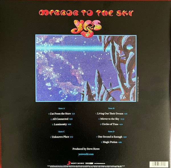 Image of Back Cover of 5113289C: 2xLP - YES, Mirror To The Sky (Inside Out Music; IOM663, Europe 2023, Booklet, 180 Gram Vinyl.)   NEW/NEW