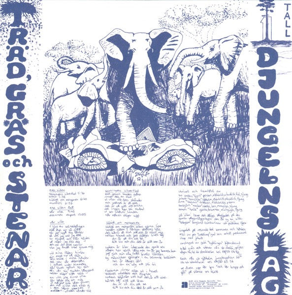 Image of Back Cover of 2xLP - VG/VG+ - TR�D, GR�S OCH STENAR, Djungelns Lag (Anthology Recordings; ARC 011, US 2016 Reissue, Gatefold, 2 Inners), Corner Bump,  - 4246386S