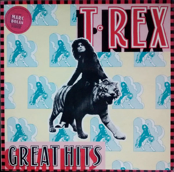 Image of Front Cover of LP - VG/G+ - T REX, Great Hits (EMI T Rex Blue and Red Label; BLN5003, UK 1973, Laminated Sleeve, No Poster), Light marks only,  - 4016108C