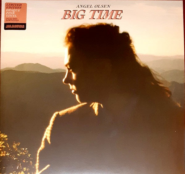Image of Front Cover of 2xLP - EX/VG+ - ANGEL OLSEN, Big Time (Jagjaguwar; JAG424LP, USA & Europe 2022, Gatefold, Booklet, Opaque Pink Vinyl), ,  - 2946210S