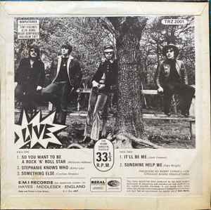 Image of Back Cover of 7" EP - VG/VG - THE MOVE, Something Else From The Move (Regal Zonophone; TRZ 2001, UK 1968, Laminated Flipback Sleeve, Mono), Strong VG, A1 : So You Want To Be A Rock 'N' Roll StarA2 : Stephanie Knows WhoA3 : Something ElseB1 : It'll Be MeB2 : Sunshine Help Me - 2426190E