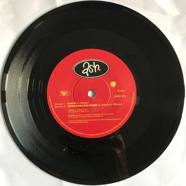 Image of Label Cover of 7" - VG+/VG+ - ASH, Kung Fu (Infectious Records; INFECT 21S, UK 1995, Picture Sleeve), ,  - 4316418C