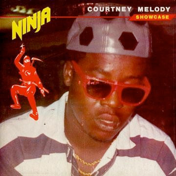 Image of Front Cover of 4913345C: LP - COURTNEY MELODY, Ninja Showcase (Firehouse; none, Jamaica 1988) Sticker on rear sleeve  VG+/G+