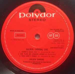 Image of Label Cover of 2xLP - VG/VG+ - GOLDEN EARRING, Live (Polydor; 2625 034, UK 1977, Gatefold), Ring Wear,  - 4446228S
