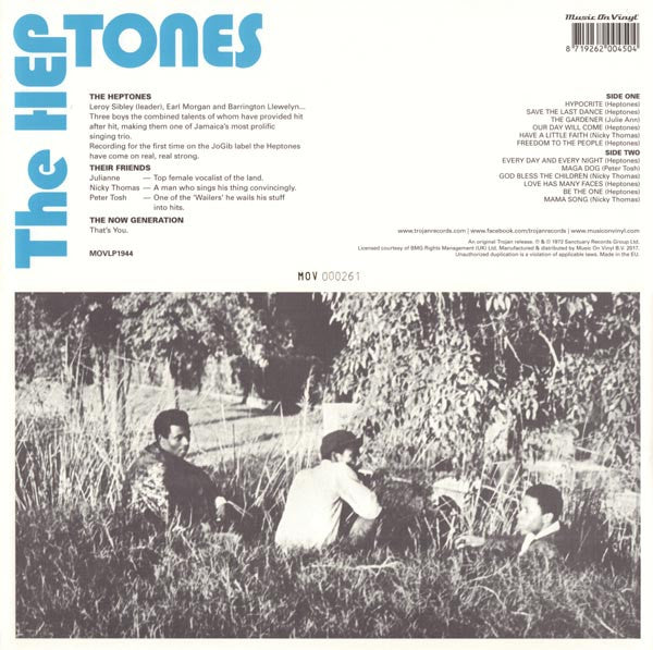 Image of Back Cover of LP - VG+/VG+ - VARIOUS, The Heptones & Their Friends - Meet The Now Generation! (Music On Vinyl; MOVLP1944, Europe 2017, Orange Vinyl), Strong VG+,  - 3746113S